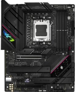 Купить Материнская плата Asus ROG STRIX B650E-F GAMING WIFI SocketAM5 AMD B650 4xDDR5 ATX AC`97 8ch(7.1) 2.5Gg RAID+HDMI+DP - 4D-13410782 из реестра по лучшей цене