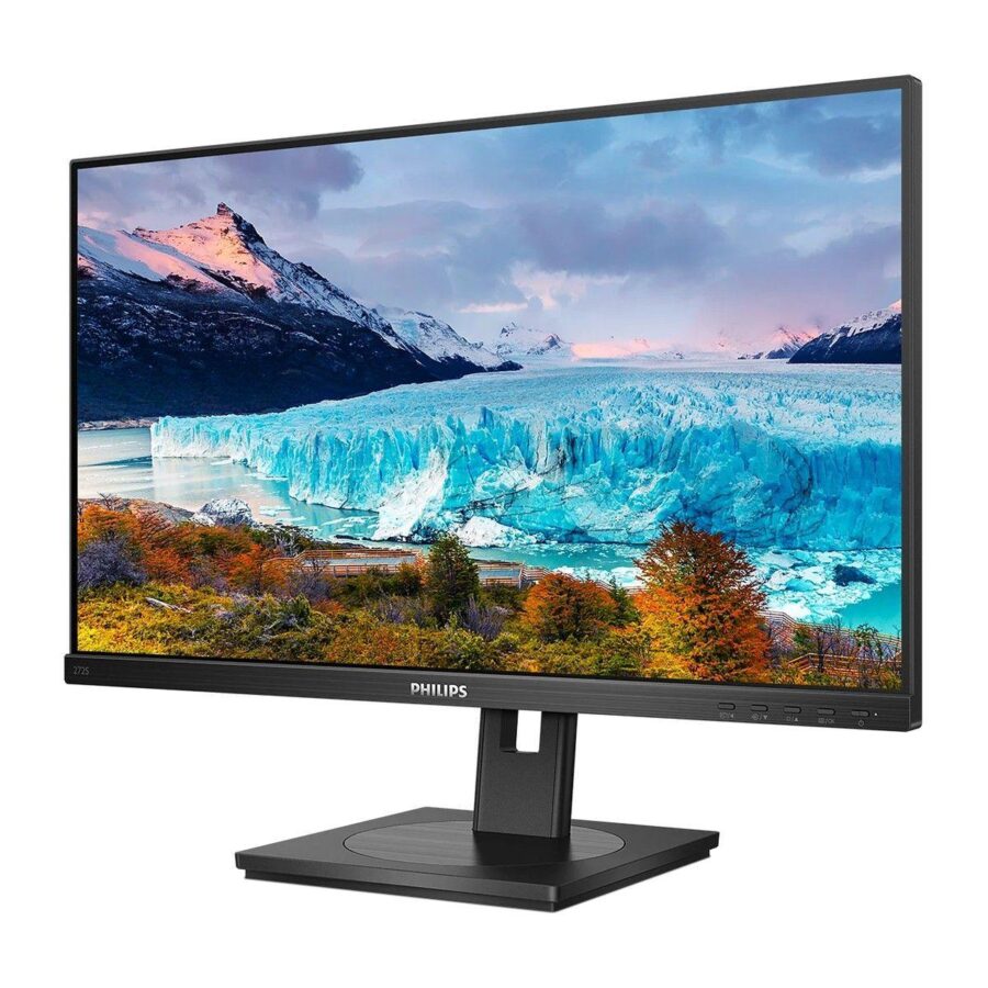 Монитор Philips 272S1M 27" (00/01) Black (IPS, 1920x1080, D-Sub+DVI+HDMI+DP, USB Hub, 4 ms, 178°/178°, 250 cd/m, 1000:1, MM, Pivot) (780753) — изображение 3