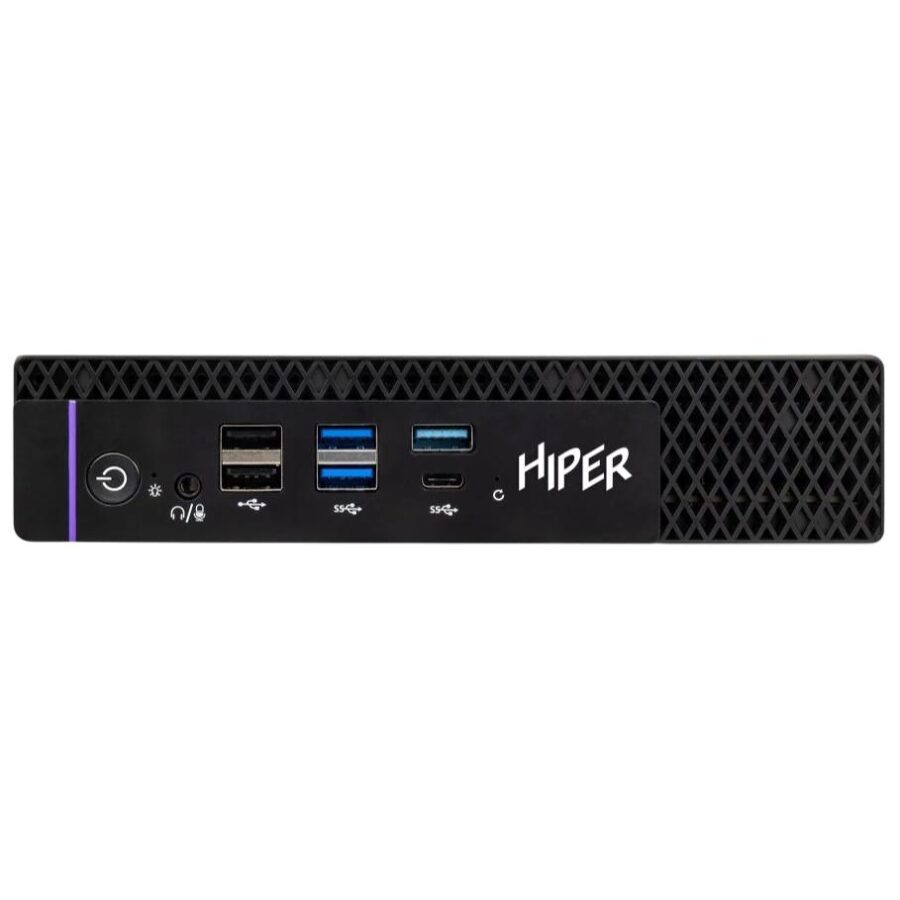 Мини ПК/ HIPER FACTUM FT20  Intel Core i5 14400(2.5Ghz)/16384Mb/512PCISSDGb/noDVD/BT/WiFi/war 1y/1.3kg/черный/Win11Pro + БП 120Вт/металл/VESA Адаптер на 75х75, 100х100