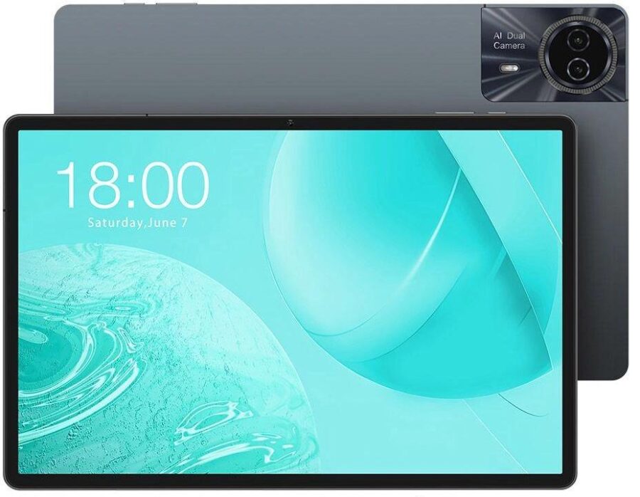 Планшет Teclast Odea S11 T606 (2.2) 8C RAM6Gb ROM256Gb 11" IPS 1920x1200 4G 2Sim Android 14 серый 13Mpix 8Mpix BT WiFi microSD 1Tb 8000mAh 15hr