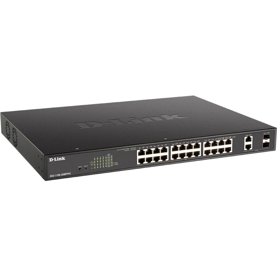 Коммутатор/ EasySmart L2 Switch 24х1000Base-T PoE, 2xCombo 1000Base-T/SFP, PoE Budget 525W, 4 PoE ports 802.3bt (90W) — изображение 2