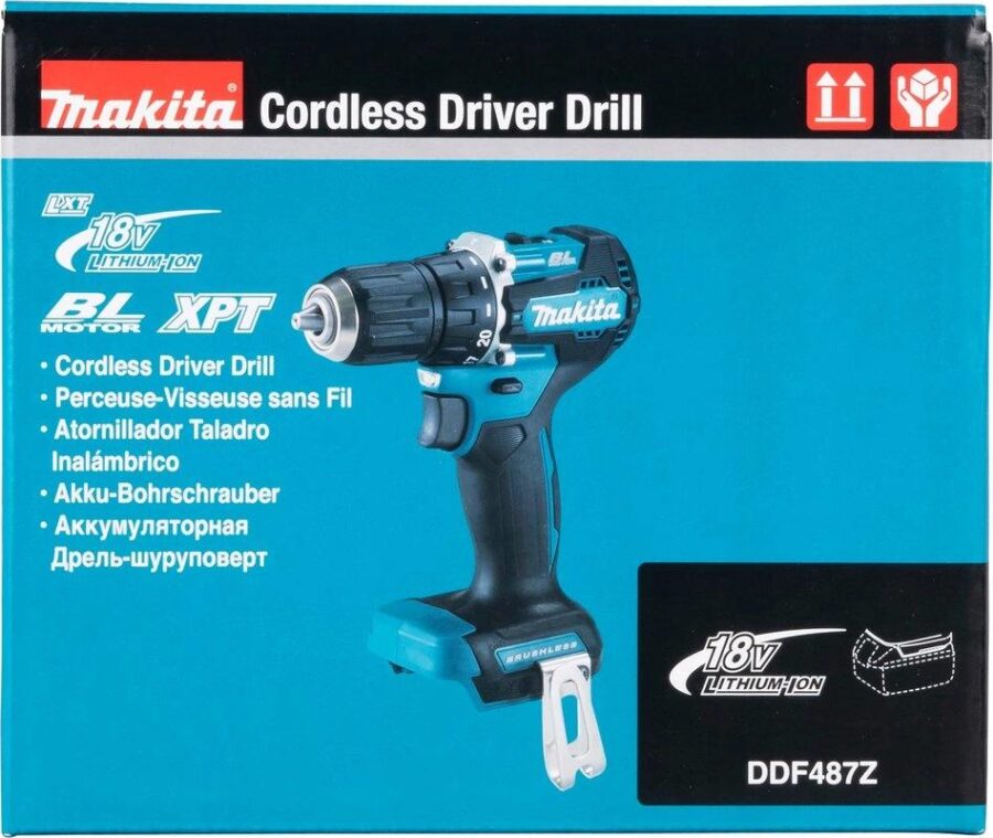Дрель-шуруповерт Makita DDF487Z аккум. патрон:быстрозажимной — изображение 3