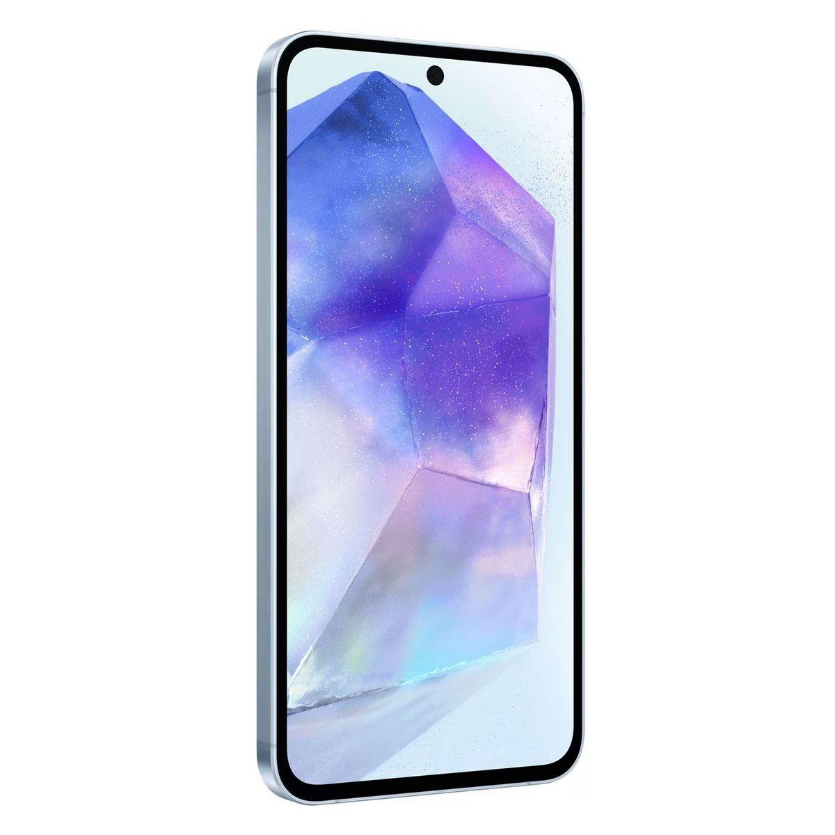 Смартфон Samsung Смартфон Samsung Galaxy A55 SM-A556E 8+256Gb светло-синий (SM-A556ELBCSKZ) — изображение 3