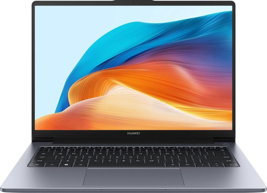 Ноутбук Huawei MateBook D 14 MDF-X Core i5 12450H 8Gb SSD512Gb Intel UHD Graphics 14" IPS FHD (1920x1080) без ОС grey space WiFi BT Cam (53013XFQ)