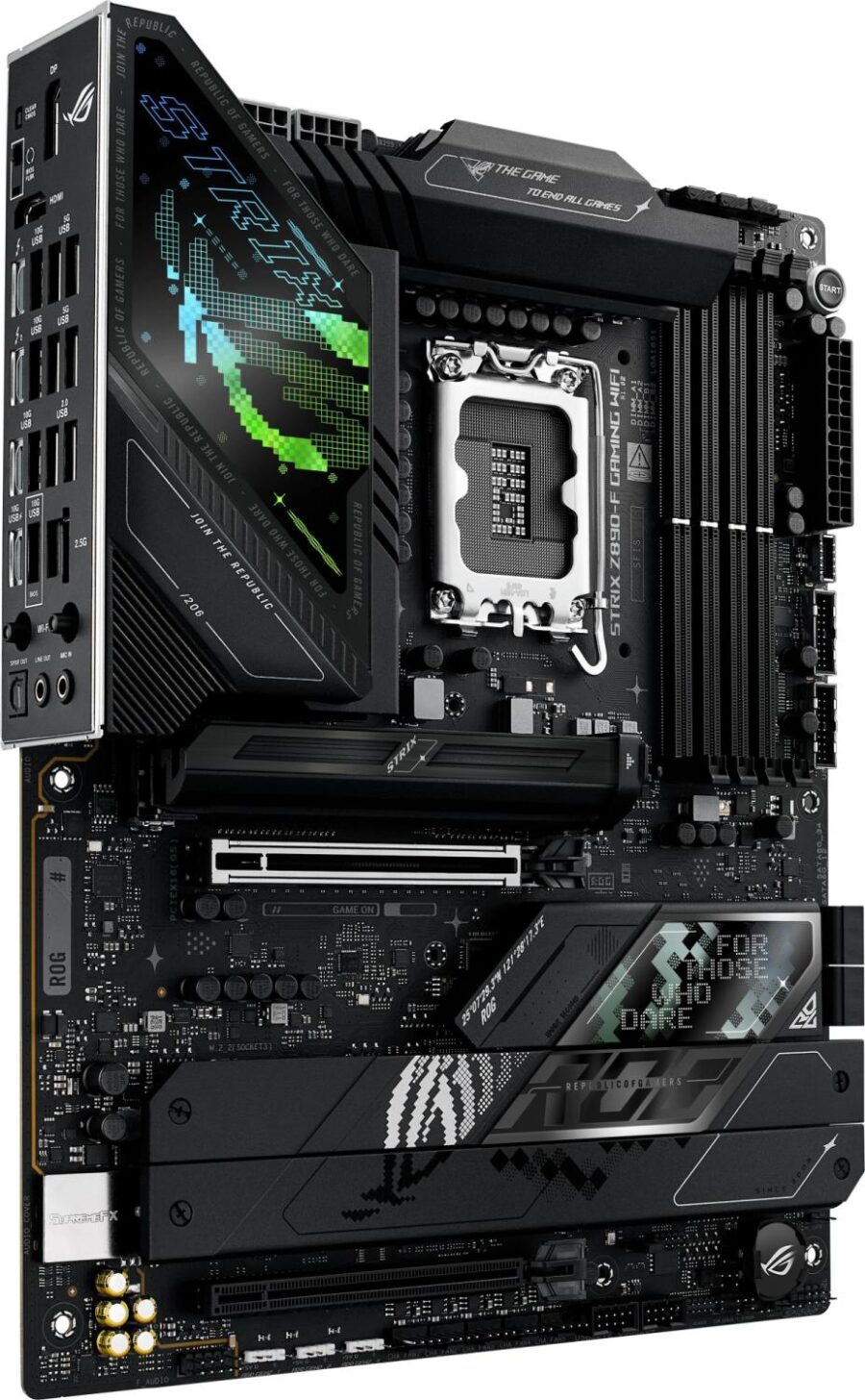 Материнская плата Asus ROG STRIX Z890-F GAMING WIFI Soc-1851 Intel Z890 4xDDR5 ATX AC`97 8ch(7.1) 2.5Gg RAID+HDMI+DP — изображение 3
