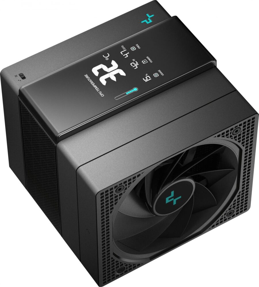 Устройство охлаждения(кулер) Deepcool Assassin IV VC Vision Soc-AM5/AM4/1200/2066/1700/1851 черный 4-pin 22.6-29.3dB Al+Cu LCD 300W 1780gr Ret (R-ASN4-BKNVMD-G) — изображение 4