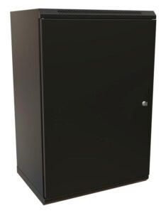 Купить Шкаф коммутационный WRline (WR-TW-1866-SR-RAL9004) настенный 18U 600x600мм пер.дв.металл 2 бок.пан. направл.под винты 60кг черный 520мм 908мм IP20 сталь - 4D-13210286 из реестра по лучшей цене