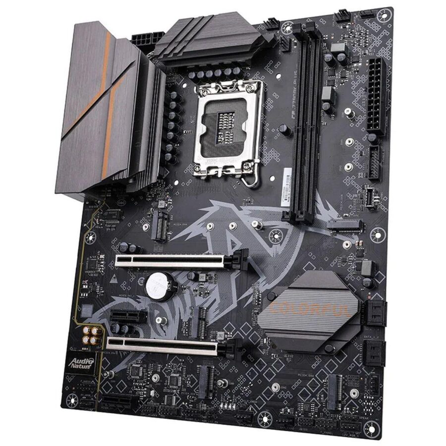 Материнская плата Colorful Bad Pack BATTLE-AX Z790AK-PLUS D5 V20 Z790, LGA1700, 2*DDR5, 2*PCIEx16, 2*PCIEx1, 4*M.2, 1*TypeC, 7*USB3.2Gen1, 1*USB2.0, 4*SATA3.0, 2.5G, DP, HDMI, ATX, RTL bp — изображение 2