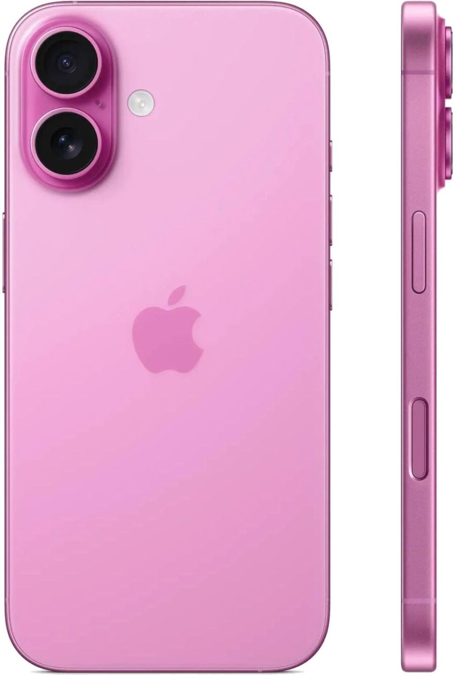 Смартфон Apple A3287 iPhone 16 128Gb розовый моноблок 3G 4G 1Sim 6.1" 1179x2556 iOS 18 48Mpix 802.11 a/b/g/n/ac/ax/be NFC GPS Protect — изображение 2