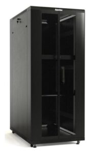 Купить Шкаф серверный Hyperline (TTBR-4281-DD-RAL9004) напольный 42U 800x1000мм пер.дв.перфор.2ств. задн.дв.перфор.2-хст. 2 бок.пан. 800кг черный 910мм 2055мм IP20 сталь - 4D-15752487 из реестра по лучшей цене