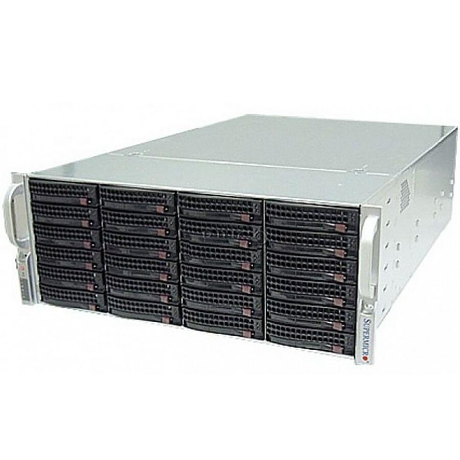 Корпус SuperMicro  CSE-846BE1C-R1K23B 4U, SC846B w/ SAS3 Single Expander, 2x 1200W, Black (279111)