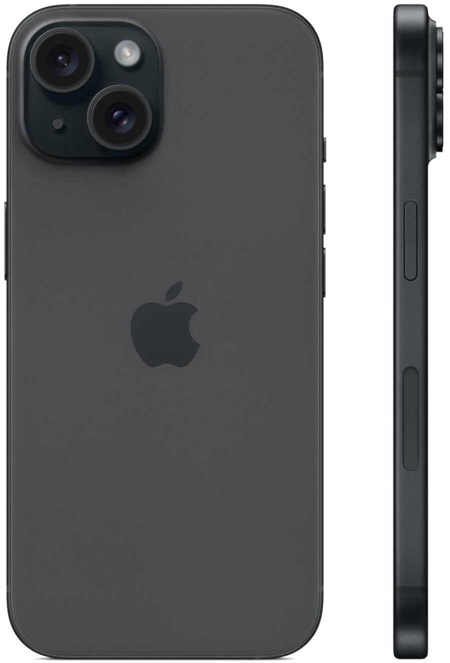 Смартфон Apple A3090 iPhone 15 128Gb черный моноблок 3G 4G 1Sim 6.1" 1179x2556 iOS 17 48Mpix 802.11 a/b/g/n/ac/ax NFC GPS GSM900/1800 TouchSc Protect — изображение 2