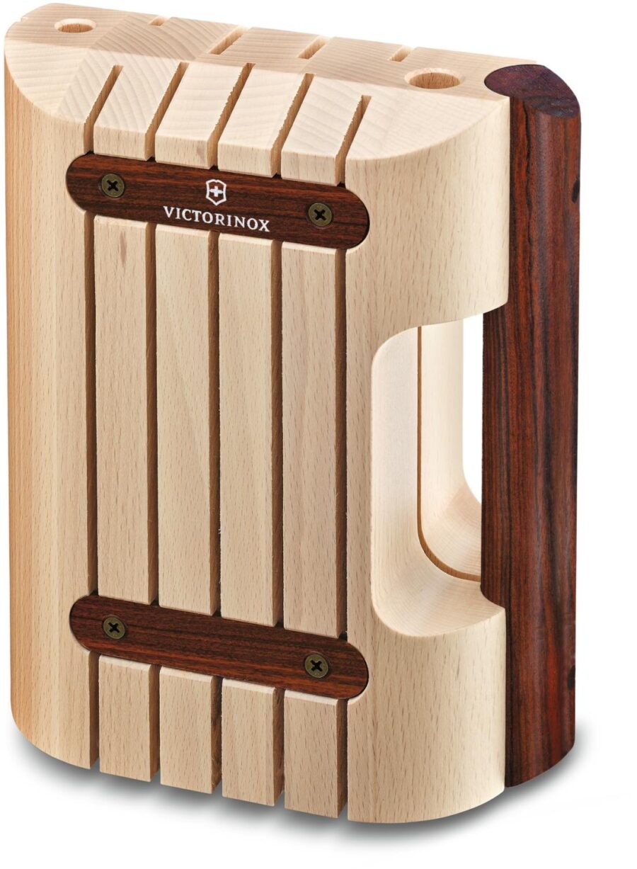 Набор ножей кухон. Victorinox Wood 5.1150.11 (5.1150.11) компл.:11предм. с подставкой дерево подар.коробка — изображение 2