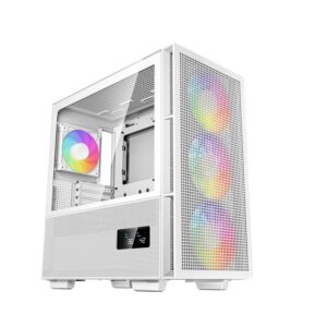 Купить Корпус ПК без блока питания/ Case Deepcool CH560 Digital, 1xUSB3.0, 1xType-C, 3x140ARGB fan, 1x120ARGB fan, E-ATX, Digital display, White - 4D-14441933 из реестра по лучшей цене