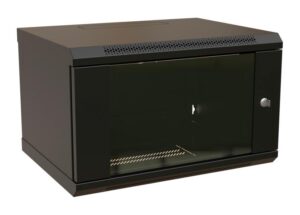 Купить Шкаф коммутационный WRline (WR-TW-0966-GP-RAL9004) настенный 9U 600x600мм пер.дв.стекл 2 бок.пан. направл.под винты 60кг черный 500мм 500мм IP20 сталь - 4D-15259999 из реестра по лучшей цене