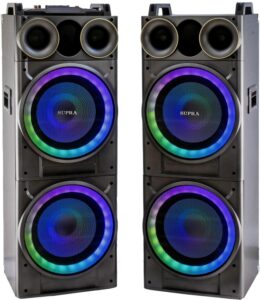 Купить Минисистема Supra SMB-2150 черный 200Вт FM USB BT SD (в комплекте: активн.+пассив.колонки) - 4D-13777647 из реестра по лучшей цене