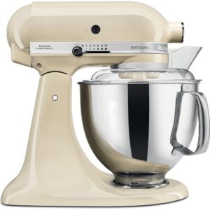Купить Настольный миксер KitchenAid Настольный миксер с откидным блоком  Artisan 4.8 л, кремовый - 4D-13248652 из реестра по лучшей цене
