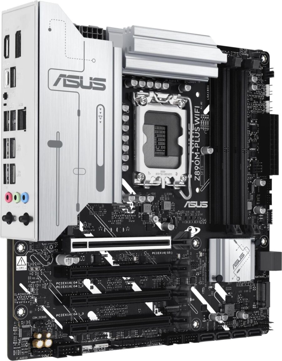 Материнская плата Asus PRIME Z890M-PLUS WIFI Soc-1851 Intel Z890 4xDDR5 mATX AC`97 8ch(7.1) 2.5Gg RAID+HDMI+DP — изображение 4