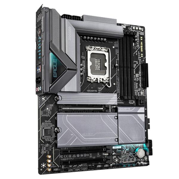 Материнская плата GIGABYTE Z890 EAGLE WIFI7, LGA1851, Z890, 4*DDR5, 4*SATA, 4*M.2, 5*USB 3.2, 4*USB 2.0, Type-C, 3*PCIx16, 2*PCIx1, DP, ATX — изображение 2