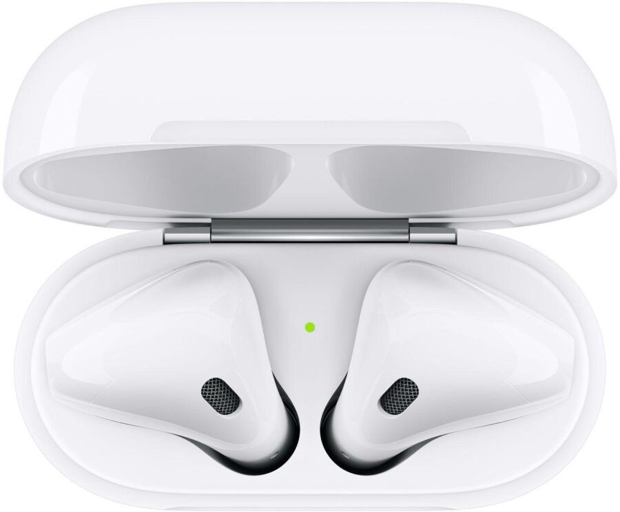 Гарнитура вкладыши Apple AirPods 2 A2032/A2031/A1602 белый беспроводные bluetooth в ушной раковине (MV7N2HN/A) — изображение 4