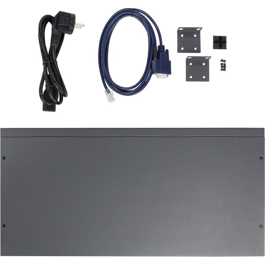 Коммутатор/ Управляемый L3 коммутатор, 24x1000Base-T, 4x10GBase-X SFP+, консольный порт RJ-45, комплект для установки в 19" стойку — изображение 4