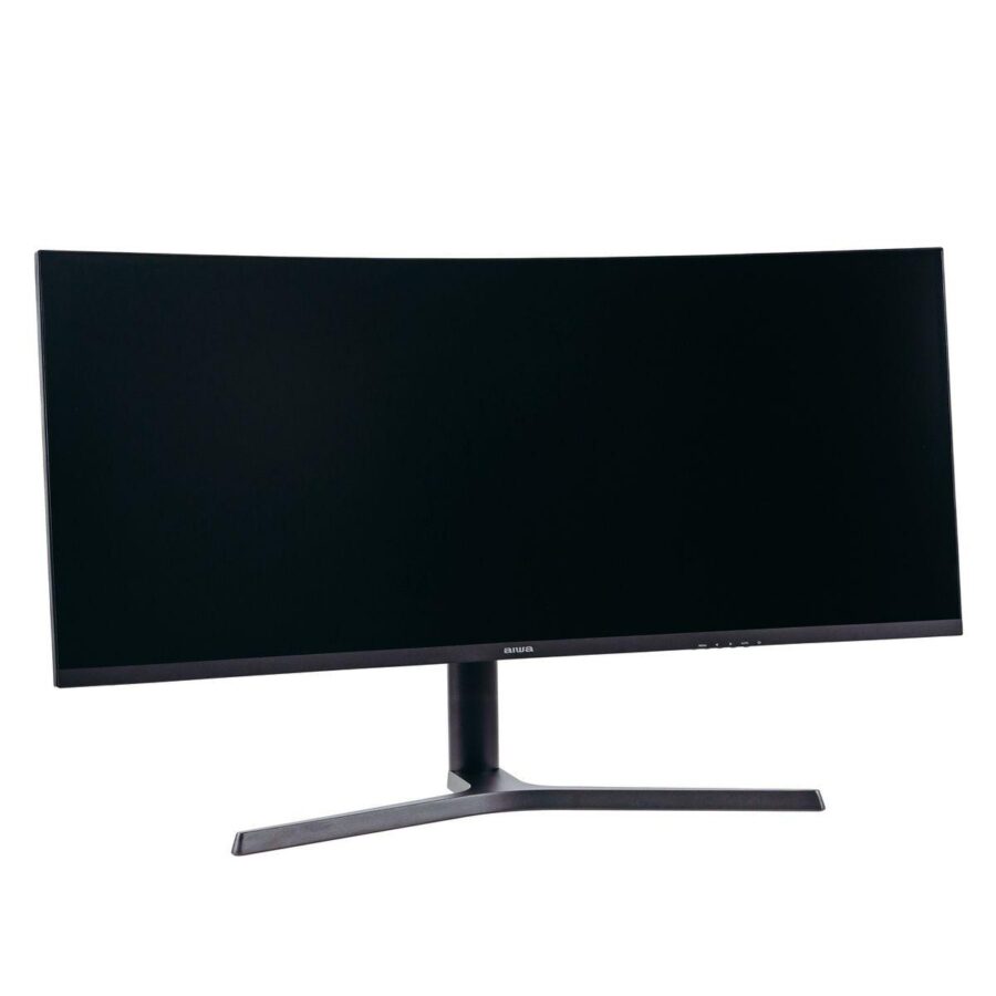 Монитор Aiwa 34" MP340G-Y Black (VA, 3440x1440, 2xHDMI+2xDP, 1 ms, 178°/178°, 300 cd/m, 4000:1, 165Hz, MM, Curved, внешн. БП) — изображение 2