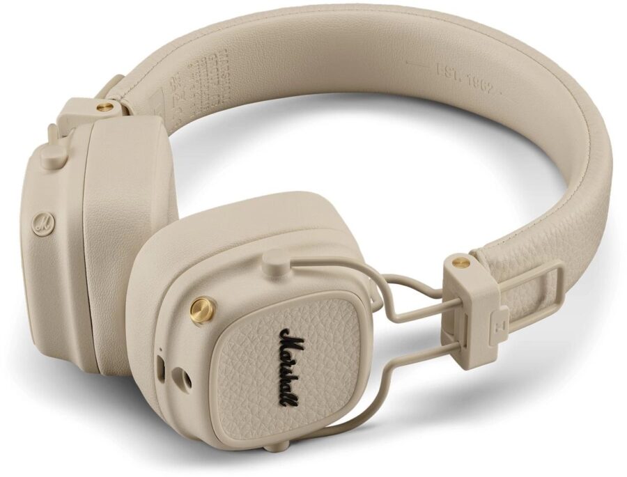 Гарнитура накладные Marshall Major V бежевый беспроводные bluetooth оголовье (MAJOR V CREAM) — изображение 4