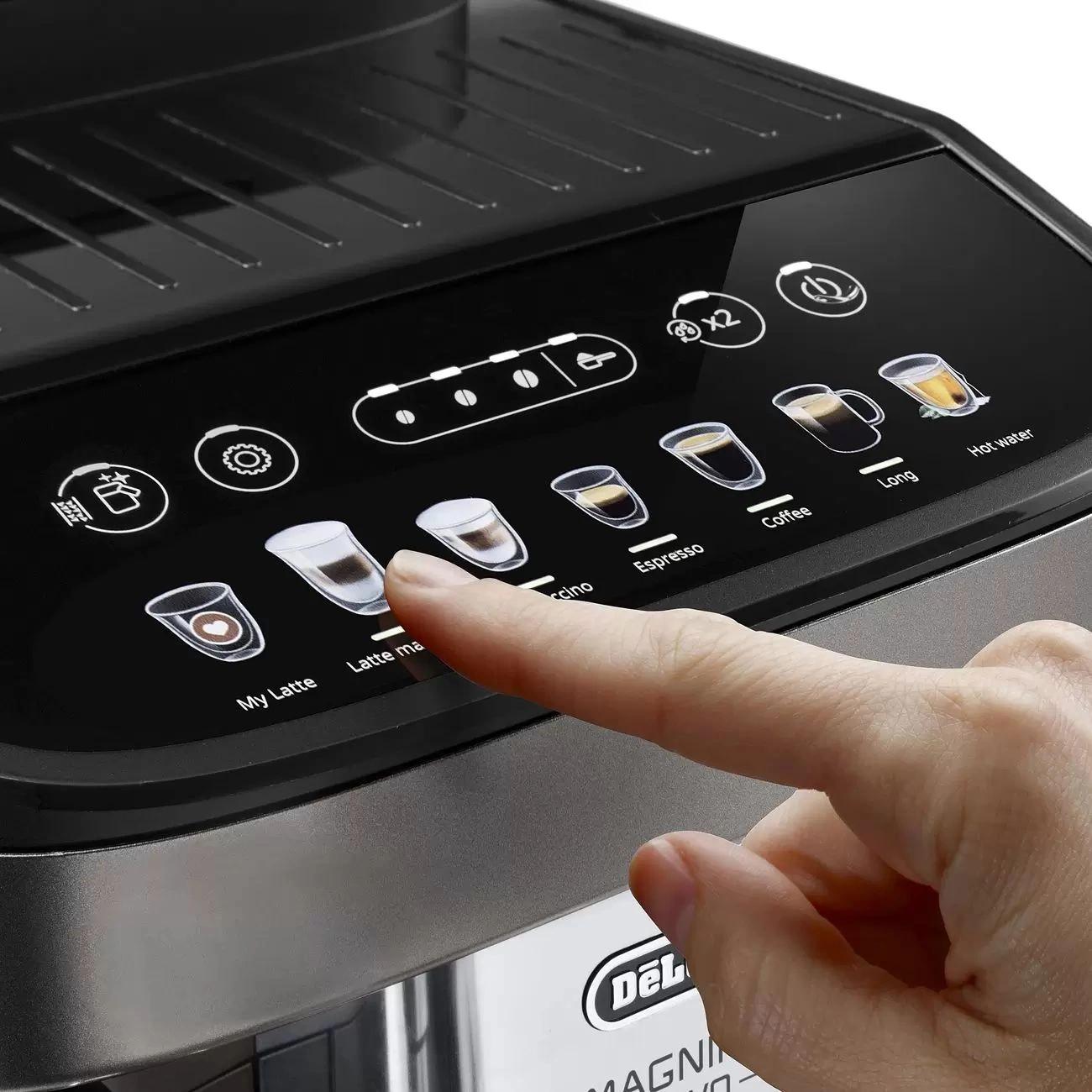 Кофемашина Delonghi Magnifica Evo ECAM290.81.TB 1450Вт черный/серый — изображение 4
