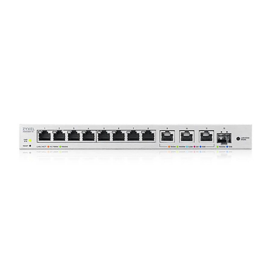 Коммутатор/ Zyxel XGS1250-12 Smart L2 switch , 8xGE, 3x1 / 2.5 / 5 / 10G, 1xSFP +, desktop — изображение 4