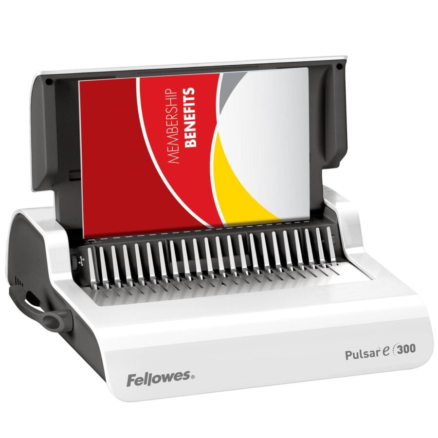 Переплетчик Fellowes PULSAR-E на пл. пружину с эл. перфорацией, сшивает до 300 лст., перф. 20 лст. Переплетчик Fellowes PULSAR-E — изображение 4