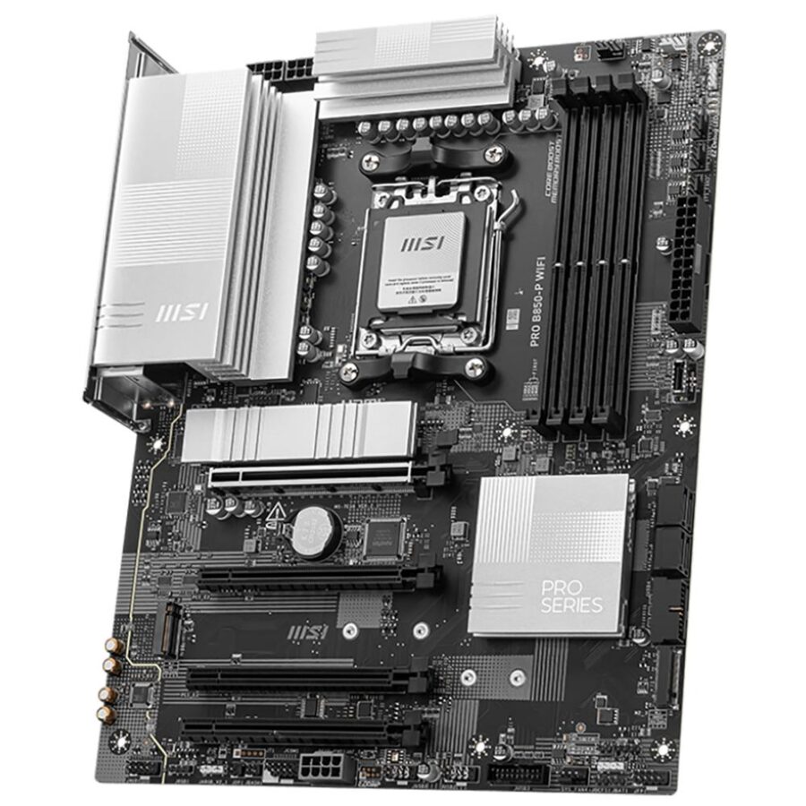 Материнская плата MSI PRO B850-P WIFI B850, AM5, 4*DDR5, 4*PCIEx16, 3*M.2, 3*TypeC, 1*USB3.2Gen2, 5*USB3.2Gen1, 8*USB2.0, 4*SATA3.0, 5G, HDMI, ATX, RTL — изображение 3