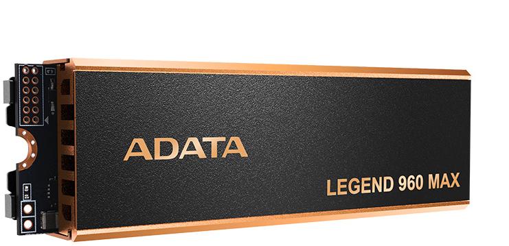 Твердотельный накопитель/ ADATA SSD LEGEND 960 MAX, 2000GB, M.2(22x80mm), NVMe 1.4, PCIe 4.0 x4, 3D NAND, R/W 7400/6800MB/s, IOPs 750 000/630 000, DRAM buffer 2000MB, TBW 1560, DWPD 0.43, with BIG Heat Spreader (5 лет) — изображение 2