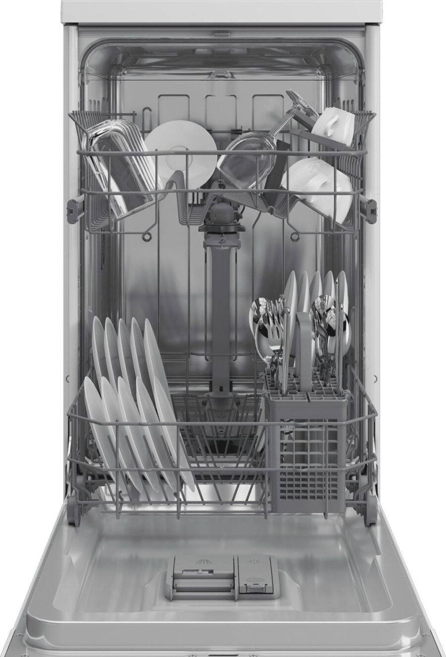 Посудомоечная машина Hotpoint HFS 1C57 белый (узкая) инвертер — изображение 3