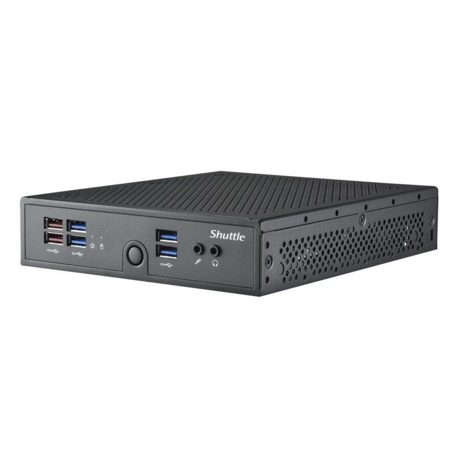 Платформа системного блока с ЦПУ Shuttle  Intel i5-1335U, Fanless Support 3 displays, 2xDDR5 SODIMM,(1)HDMI 2.0b+(1)DisplayPort 1.4+VGA,WLAN optional, 90W power adapter,VESA. — изображение 2
