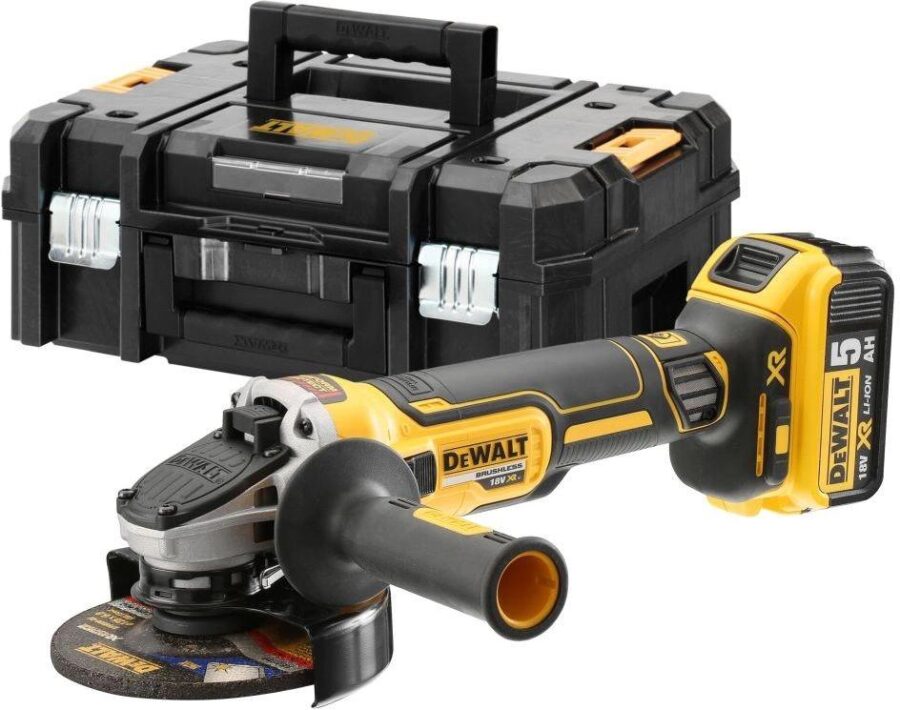 Углошлифовальная машина DeWalt DCG405P2-QW 9000об/мин рез.шпин.:M14 d=125мм жестк.кейс — изображение 4