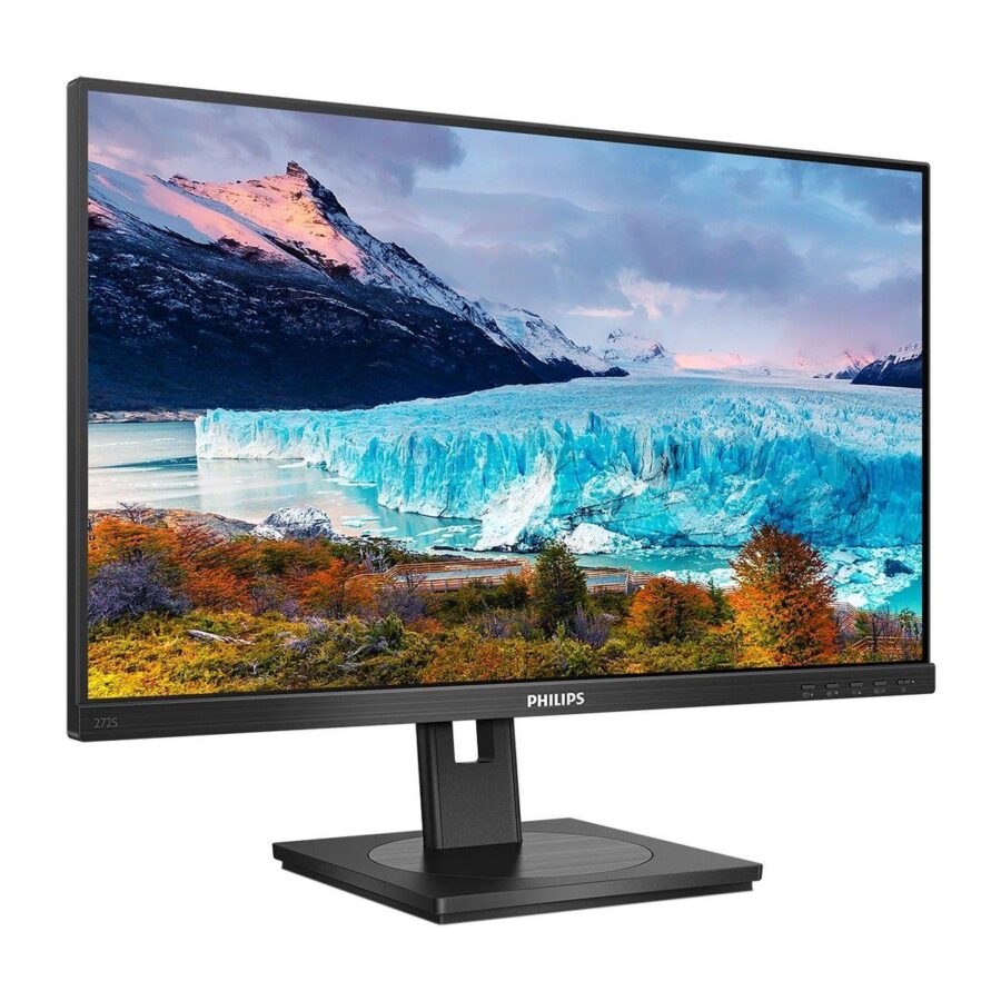 Монитор Philips 272S1M 27" (00/01) Black (IPS, 1920x1080, D-Sub+DVI+HDMI+DP, USB Hub, 4 ms, 178°/178°, 250 cd/m, 1000:1, MM, Pivot) (780753) — изображение 2