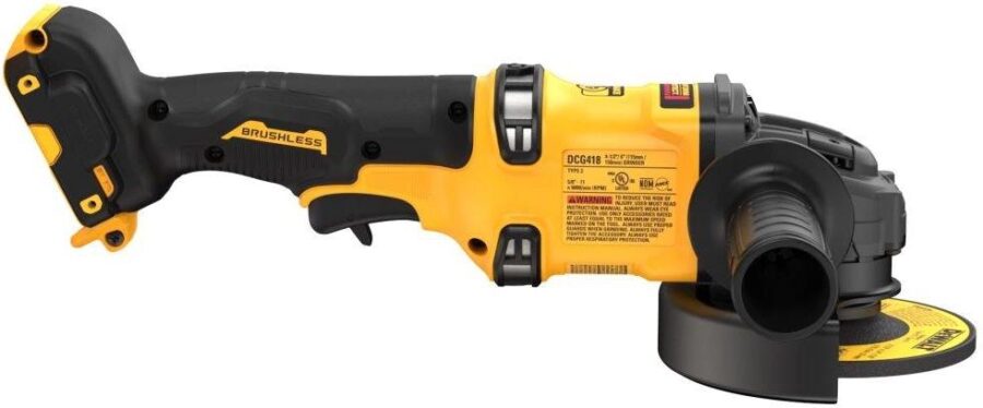 Углошлифовальная машина DeWalt DCG418NT-XJ 2300Вт 9000об/мин рез.шпин.:M14 d=125мм жестк.кейс — изображение 4