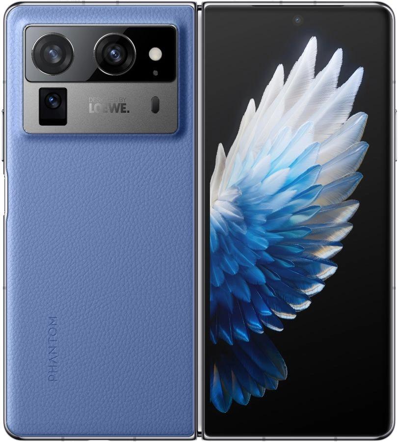 Смартфон Tecno Phantom V Fold 2 512Gb 12Gb синий раскладной 3G 4G 2Sim 7.85" 2000x2296 Android 14 50Mpix 802.11 a/b/g/n/ac/ax NFC GPS GSM900/1800 GSM1900 Protect FM A-GPS