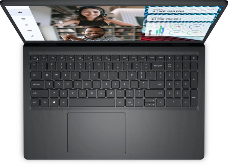 Ноутбук Dell Vostro 3520 Core i3 1215U 16Gb SSD512Gb Intel UHD Graphics 15.6" WVA FHD (1920x1080) Linux Ubuntu black WiFi BT Cam (3520-3650) — изображение 3