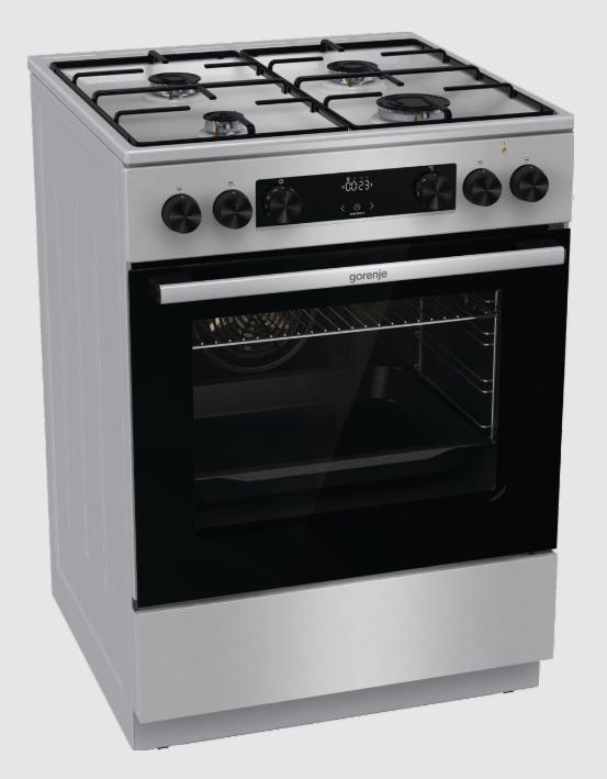 Плита Комбинированная Gorenje GKS6C70XJ нержавеющая сталь (без крышки) реш.сталь — изображение 2