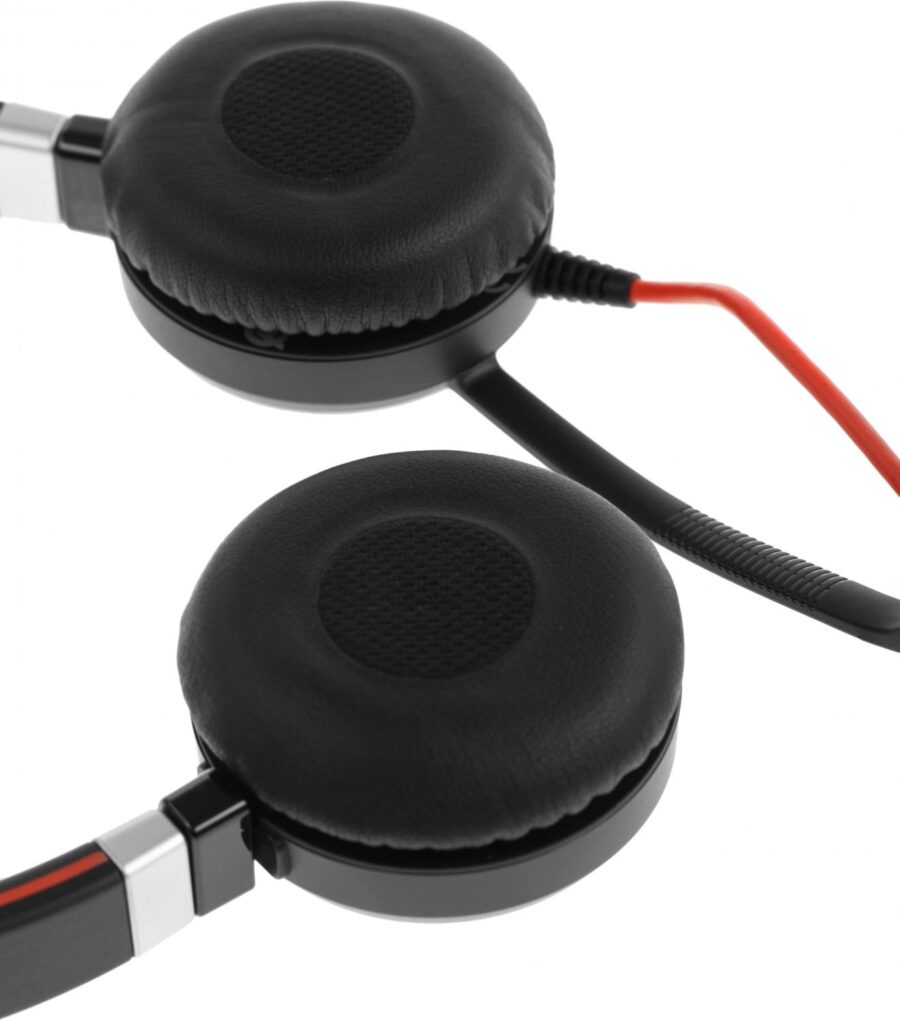 Наушники с микрофоном Jabra Evolve 40 MS черный 1.2м накладные USB оголовье (6399-823-109) — изображение 3