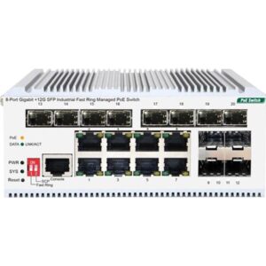 Купить Коммутатор/ Managed L2 Industrial Fast Ring Switch 8x1000Base-T PoE, 12x1000Base-X SFP, PoE Budget 185W, Surge 4KV, -40 to 75°C - 4D-13360307 из реестра по лучшей цене