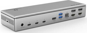 Купить Док-станция Docking Station WAVLINK Thunderbolt 4 Quad Display/96W Power Delivery Include 20V/11.5A Power Adapter/4xUSB3.0/3xThunderbolt 4/2xDP 4K 60HZ/2xHDMI 4K 60HZ/1xGigabit LAN/1xCombo Audio Jack/1xCardReader - 4D-15324913 из реестра по лучшей цене