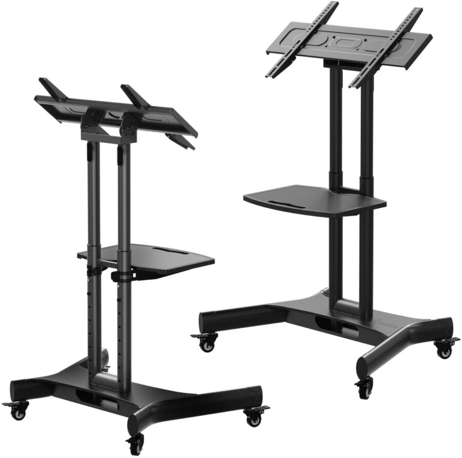 Стойка для телевизора Onkron TS1350 черный 32"-70" макс.45кг напольный мобильный — изображение 2