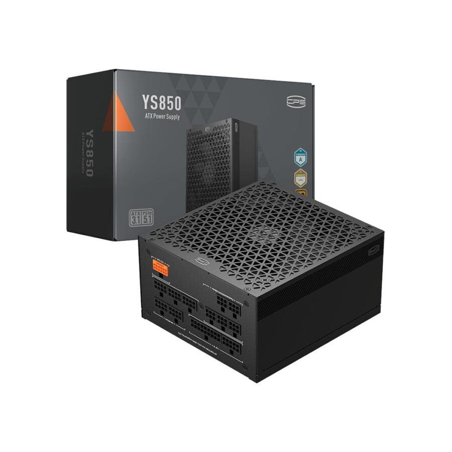 Блок питания ПК/ Power Supply PCCooler, 850W 80+ Gold (ATX, 3.1, Full modular, 1x24(20+4)pin 610mm, 2xCPU 8(4+4)pin 700mm,  2xPCIe*2 8(6+2)pin 750mm, 1x12V(2x6) 12+4pin 500mm, 2xSATA*3+MOLEX4pin*1 450+120+120+150mm , Active, 135x135mm, 160x150x86mm, APFC,