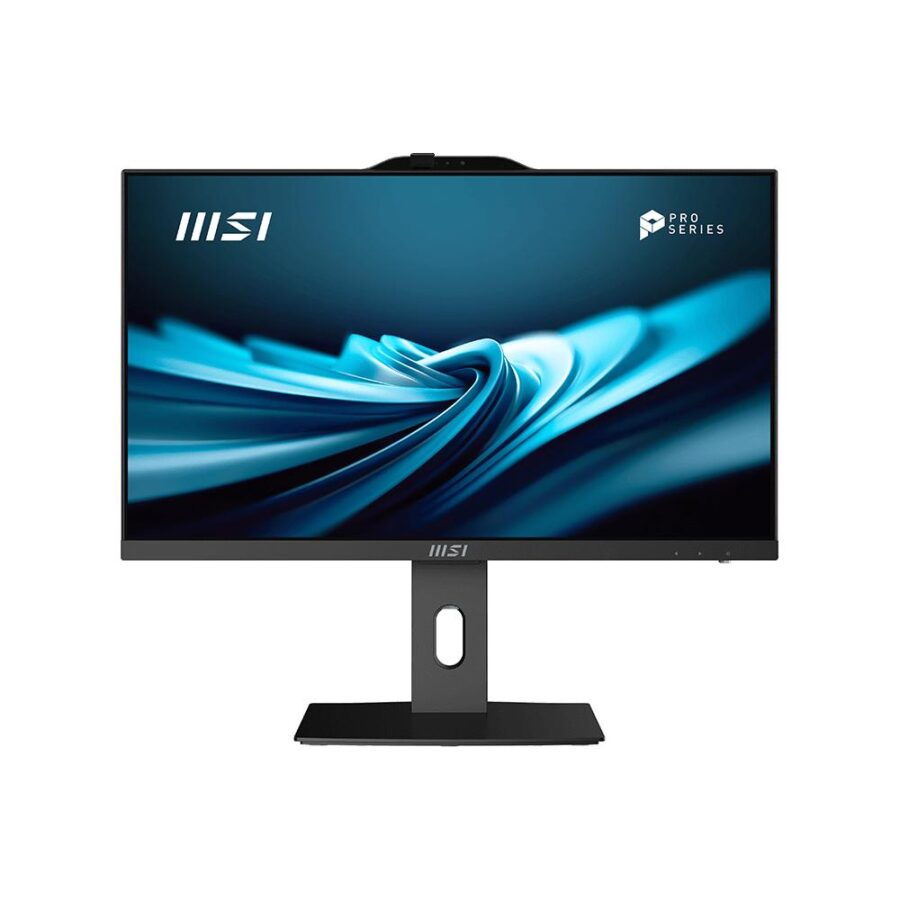 Моноблок/ MSI PRO AP242P 14M   23.8"(1920x1080 (матовый) IPS)/Intel Core i7 14700(2.1Ghz)/16384Mb/512PCISSDGb/noDVD/Int:Intel UHD Graphics 770/Cam/BT/WiFi/-/war 1y/4.63kg/Black/DOS + Wireless KB+M