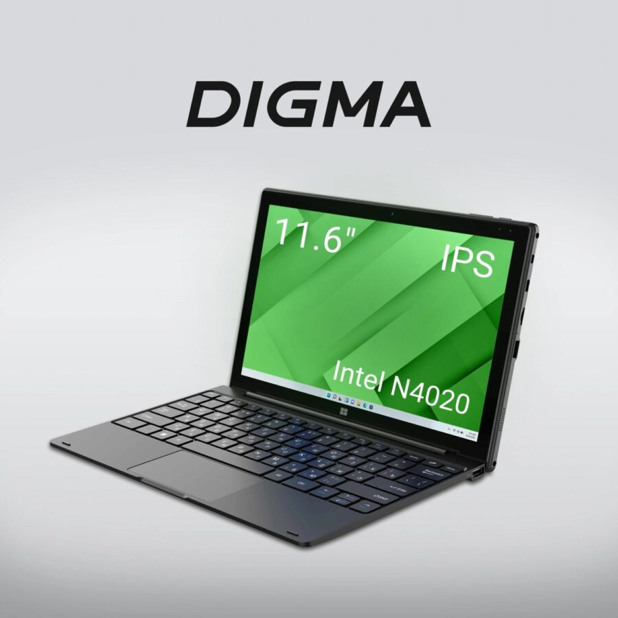 Планшет Digma EVE 1496E N4020 (2.8) 2C RAM8Gb ROM256Gb 11.6" IPS 1366x768 Windows 11 Home черный 5Mpix 5Mpix BT WiFi microSD 256Gb 5500mAh — изображение 2