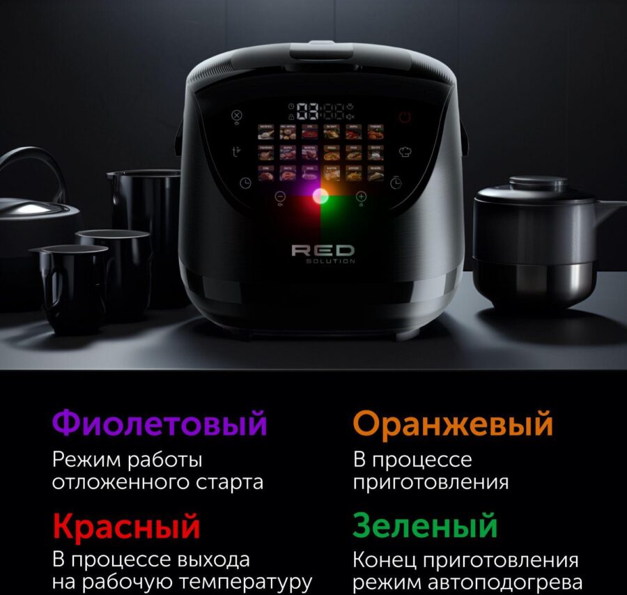 Мультиварка Red Solution RMC-88 5л 860Вт черный — изображение 3