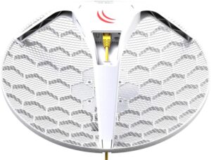 Купить Точка доступа MikroTik LHG 5 (RBLHG5KIT) N300 10/100BASE-TX белый (упак.:3шт) - 4D-15740816 из реестра по лучшей цене