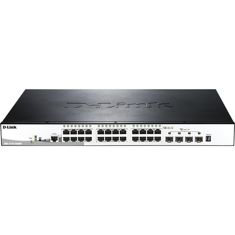 Сетевой коммутатор/ Gigabit Stackable SmartPro Switch with 24 10/100/1000Base-T PoE ports and 4 10G SFP+ ports